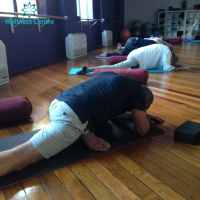 Yin Restorative yoga men guys wollongong wellness