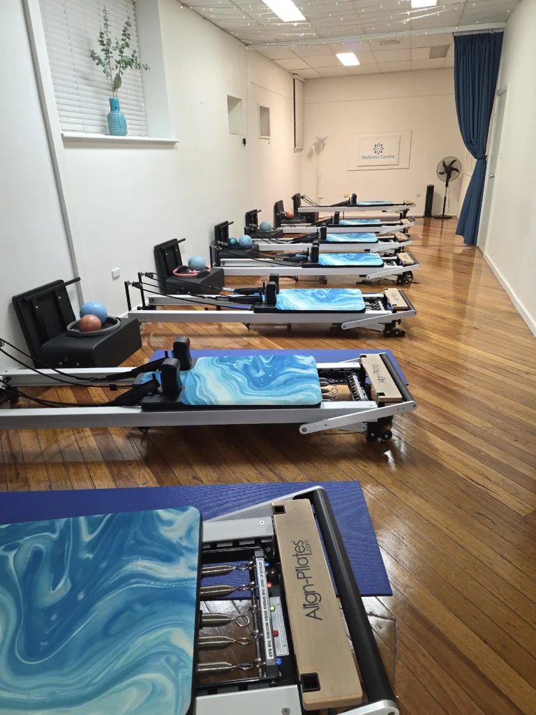 Reformer Pilates studio with seven reformers, Wollongong