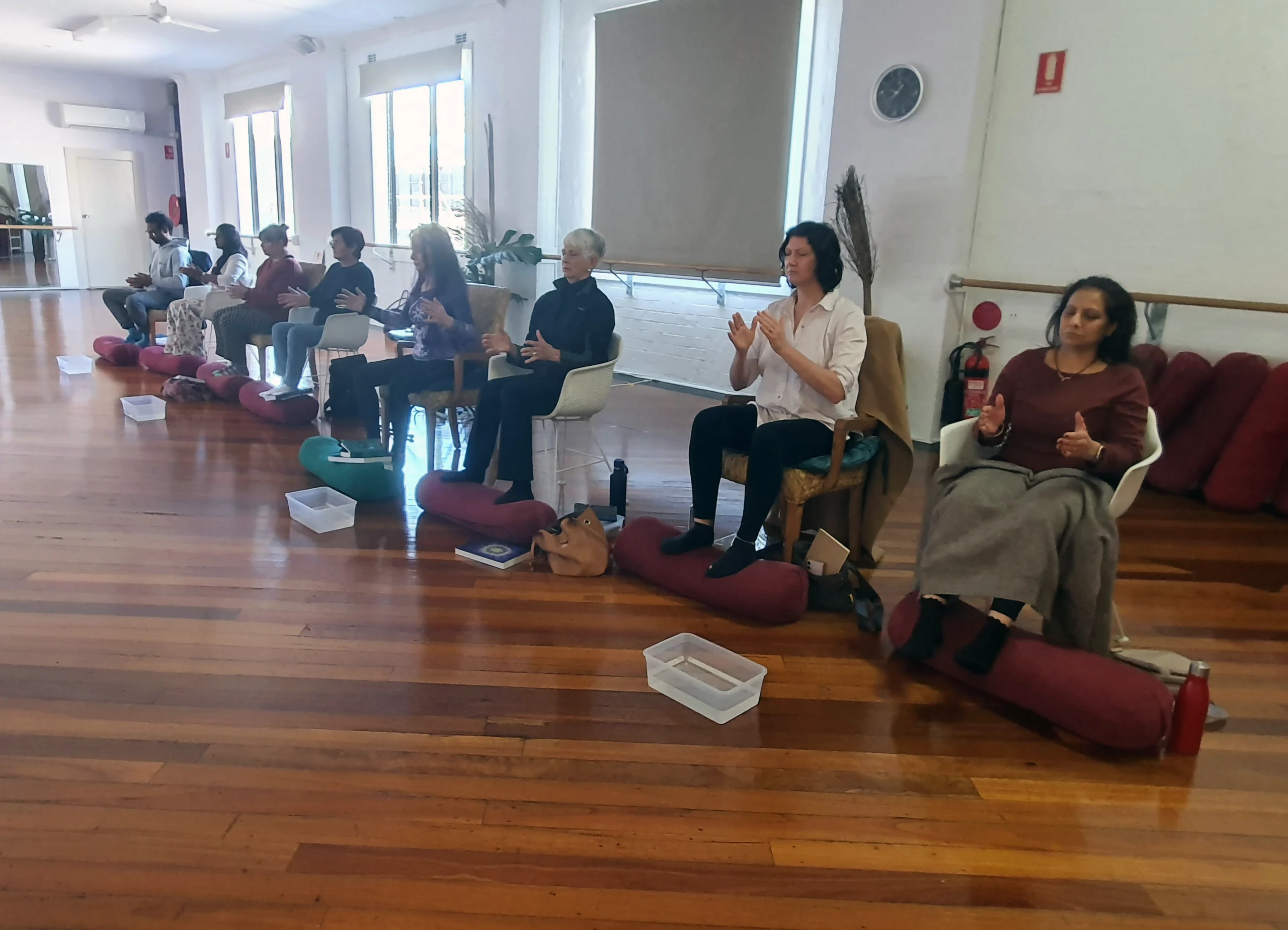 A group attending a Pranic Healing Course in Wollongong