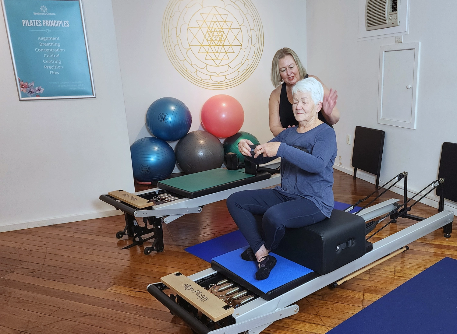 Private Pilates Reformer Wollongong one on one beinners